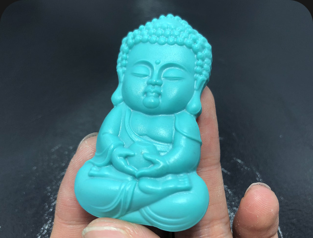 玉石雕刻机电脑雕刻绿松石成什么模样？