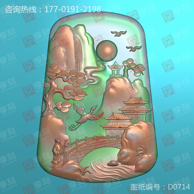 山水牌系列玉石雕刻机电脑雕刻图纸