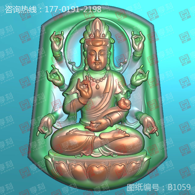 千手观音玉雕图案图纸_玉石雕刻工具厂家