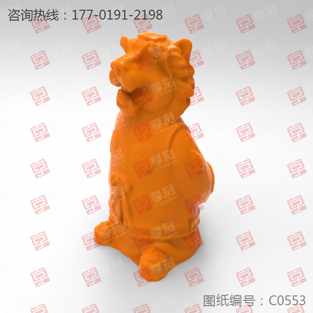 生肖虎摆件玉雕图案图纸_玉石雕刻工具厂家