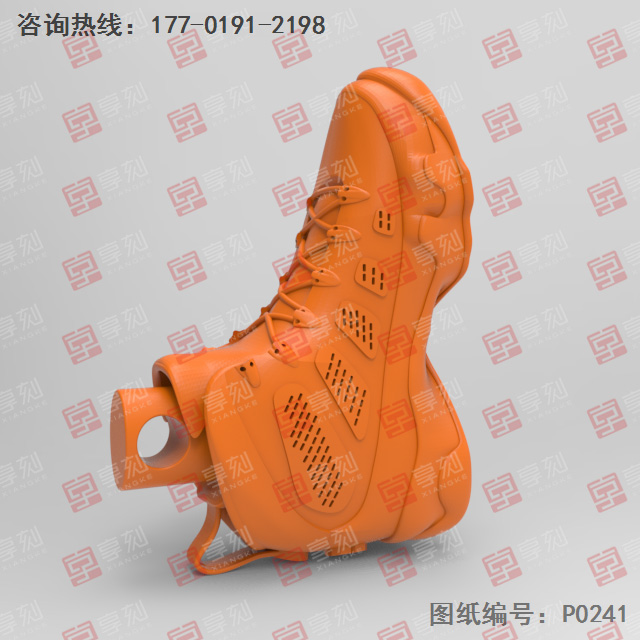 AJ鞋子模型雕刻图纸_玉石雕刻工具厂家