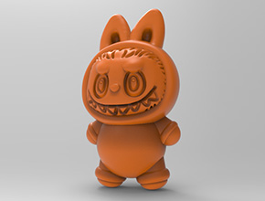 拉布布兔摆件立体3d模型图stl_享刻五轴雕刻机