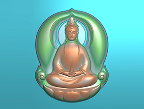 镂空观音精雕玉石电脑雕刻图纸_享刻玉石雕刻机