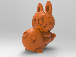 锦鲤拉布布电脑3d模型图stl_享刻五轴雕刻机