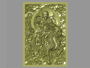 真武大帝雷祖麒麟普化天尊新精雕图纸_享刻玉石