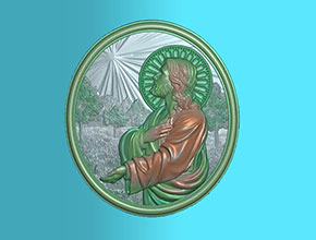 西方耶稣人物 电脑模型雕刻图_享刻数控雕刻机厂