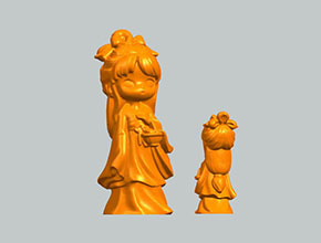 西施模型3d立体STL模型图纸_五轴玉石雕刻机厂家