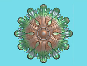 欧式洋花3-玉石电脑数控精雕图纸_享刻玉石雕刻