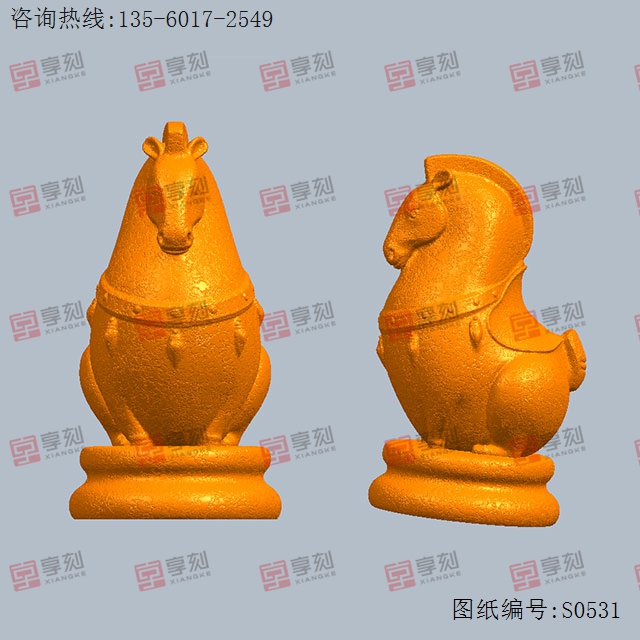 马 生肖马模型图纸_五轴雕刻机厂家