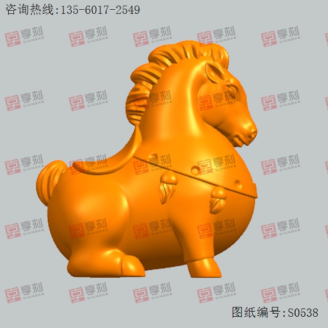 唐马模型图纸_五轴雕刻机厂家