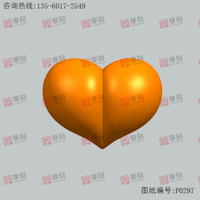 爱心桃屁工艺品精雕图下载_享刻工艺品雕刻机厂家