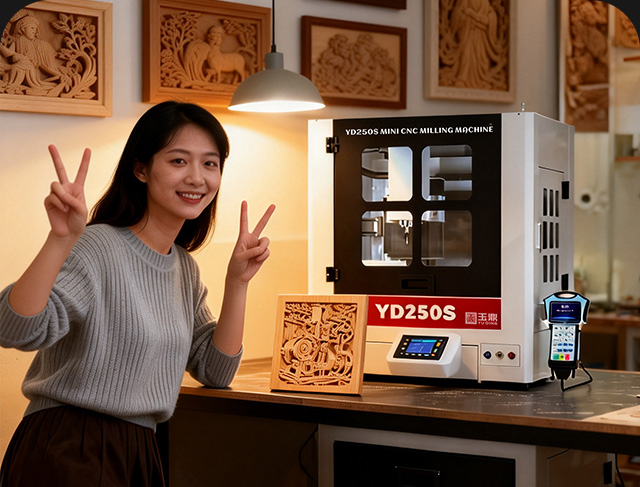享刻YD250S桌面雕刻机-金属加工的桌面级精