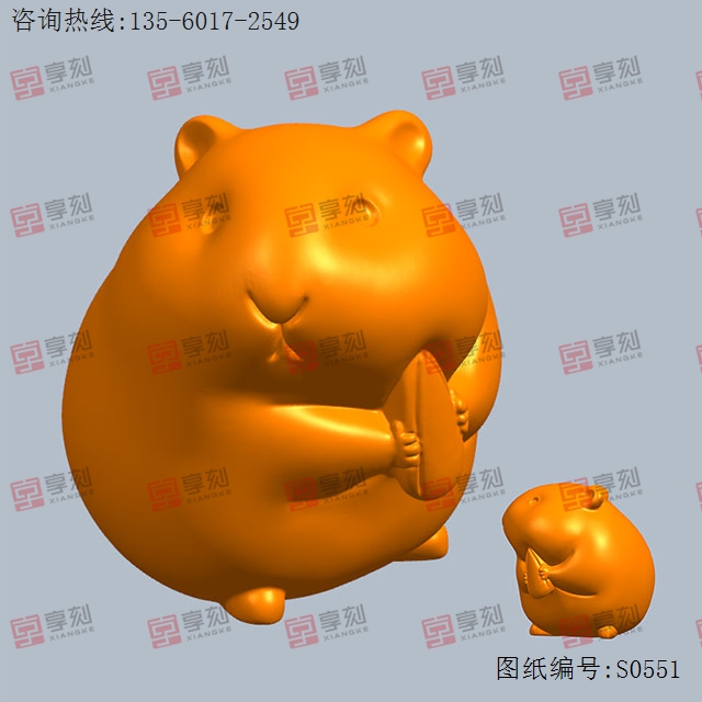 吃瓜子仓鼠-电脑玉石雕刻图纸_小型玉石雕刻机设备厂家
