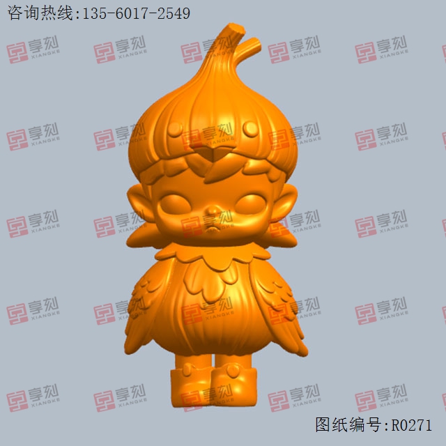 人物大蒜鸟3d立体模型图纸_五轴雕刻机厂家