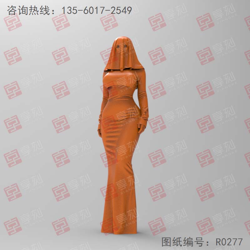 幽灵娘一玉石雕刻图纸_电脑数控玉石雕刻机厂家
