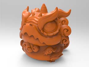 卡通独角兽玉石图纸_五轴数控玉石雕刻机厂家